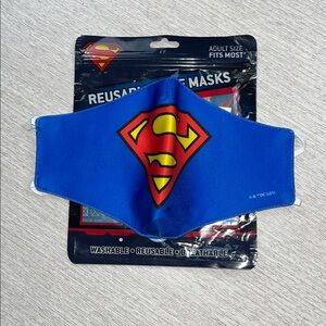 DC Blue Superman Face Mask